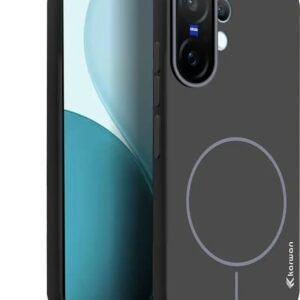 KARWAN Back Cover for Vivo X200 FE  (Black, Shock Proof, Pack of: 1)