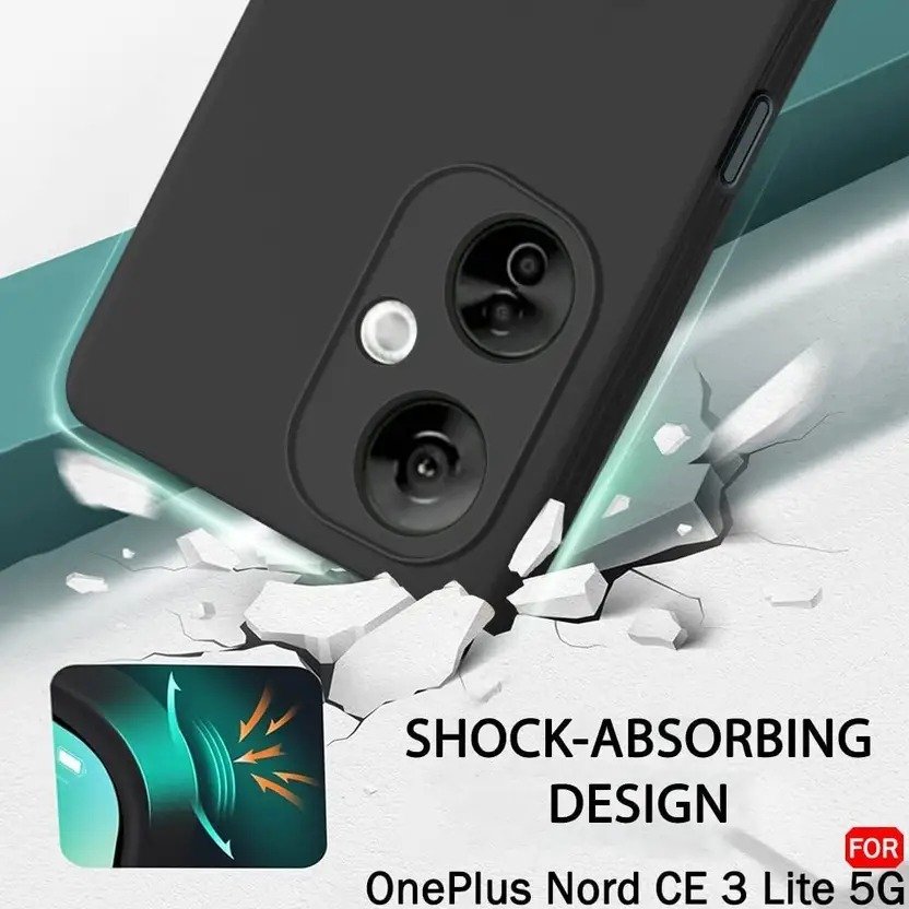 Winkel Back Cover for OnePlus Nord CE 3 Lite 5G (Black, Pack of: 1) - Image 3